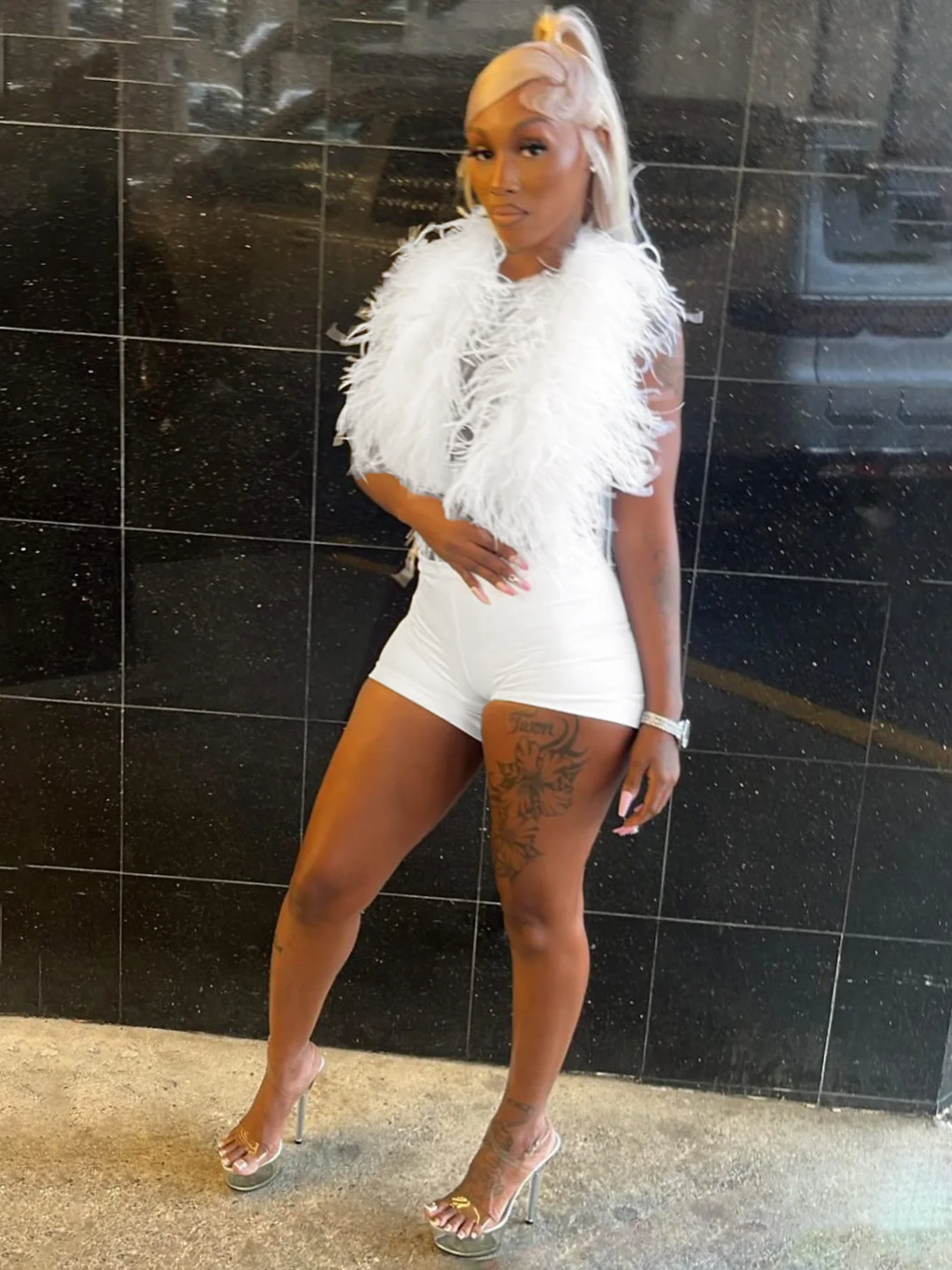 Plush Halter Top and Short Set Pamela Custom Boutique