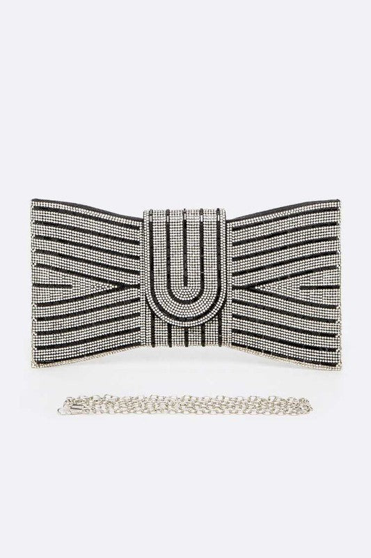 Rhinestone Bowtie Convertible Clutch Artini Accessories
