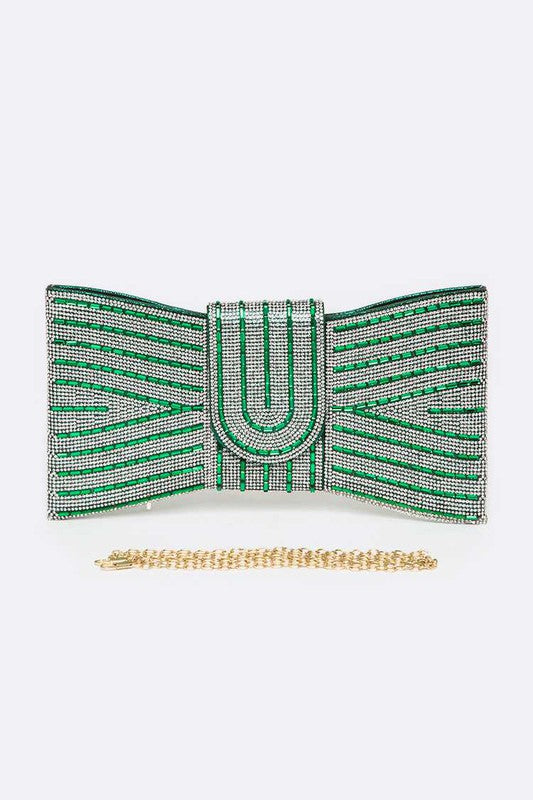 Rhinestone Bowtie Convertible Clutch Artini Accessories