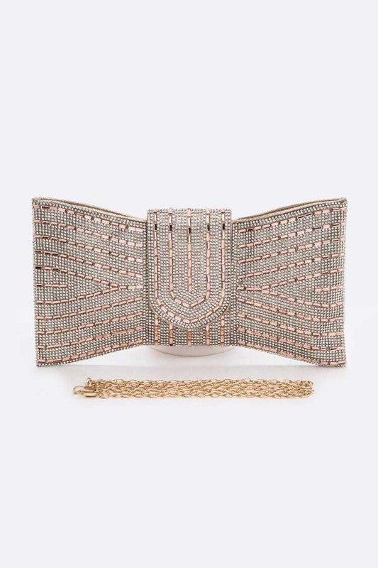 Rhinestone Bowtie Convertible Clutch Artini Accessories