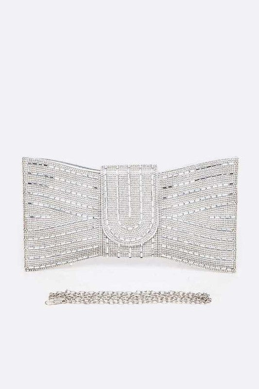 Rhinestone Bowtie Convertible Clutch Artini Accessories