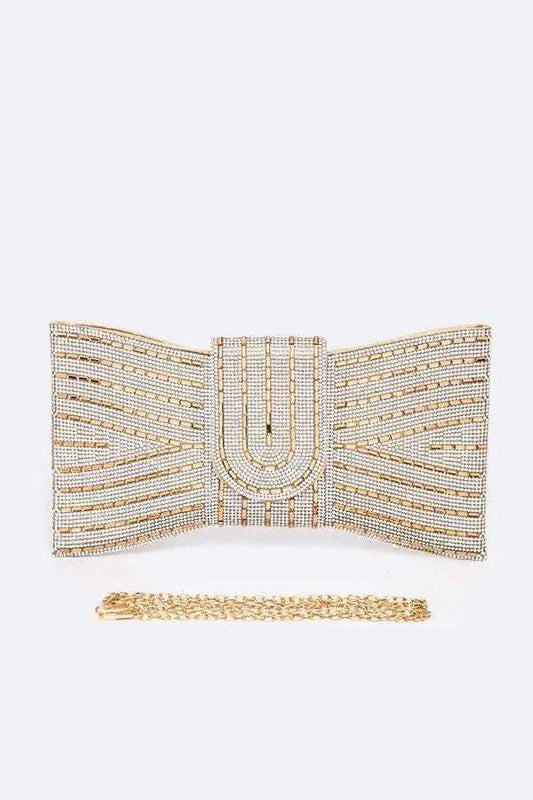 Rhinestone Bowtie Convertible Clutch Artini Accessories