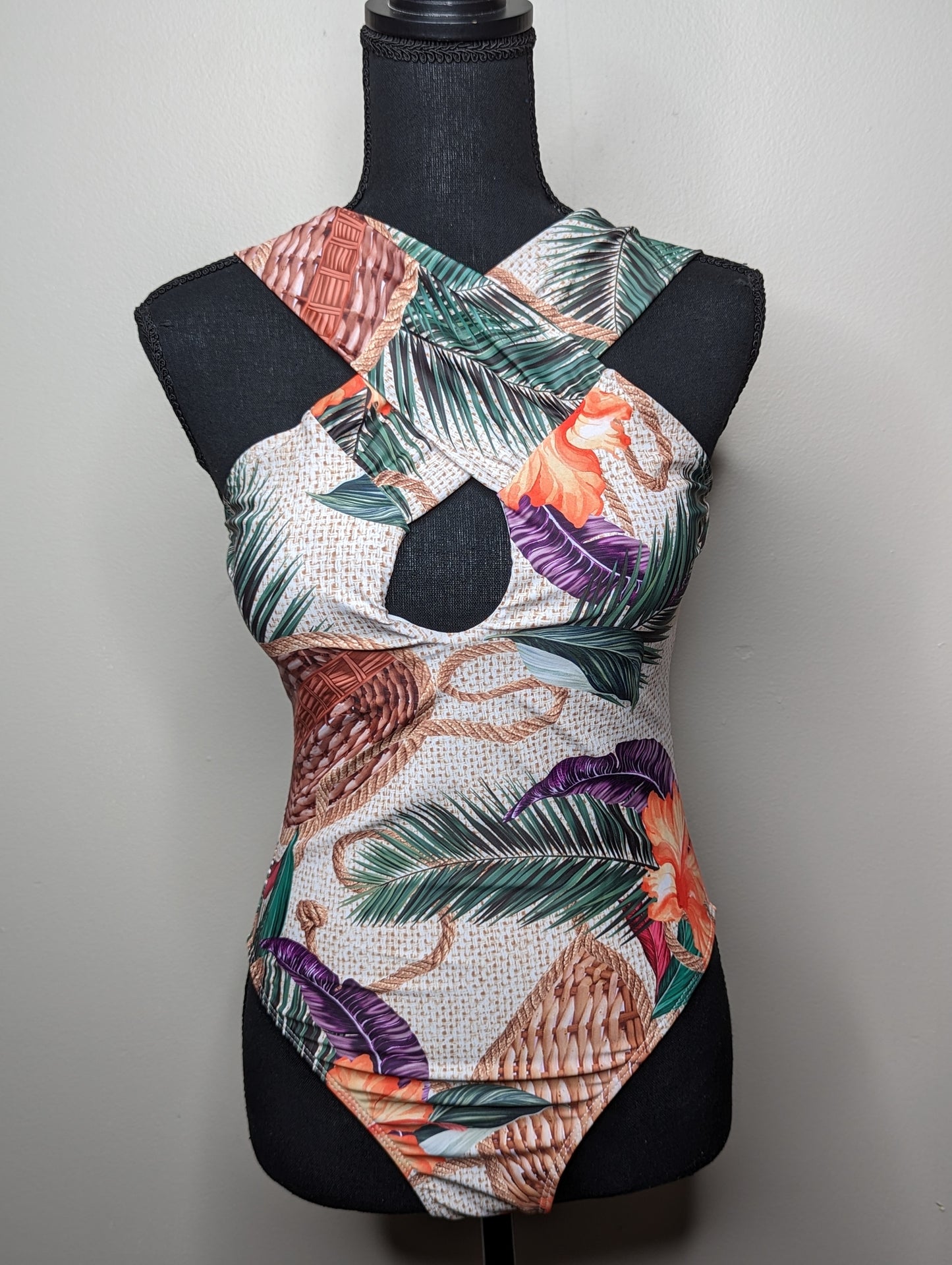 Tropical Halter Swimsuit Pamela Custom Boutique 