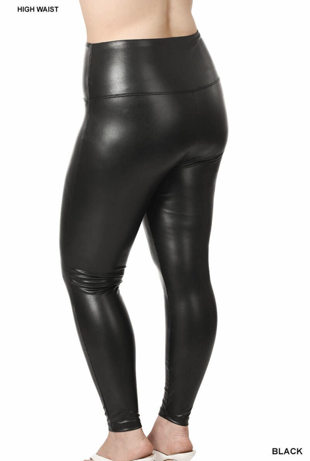 Plus Size Faux Leather Leggings Pamela Custom Boutitque