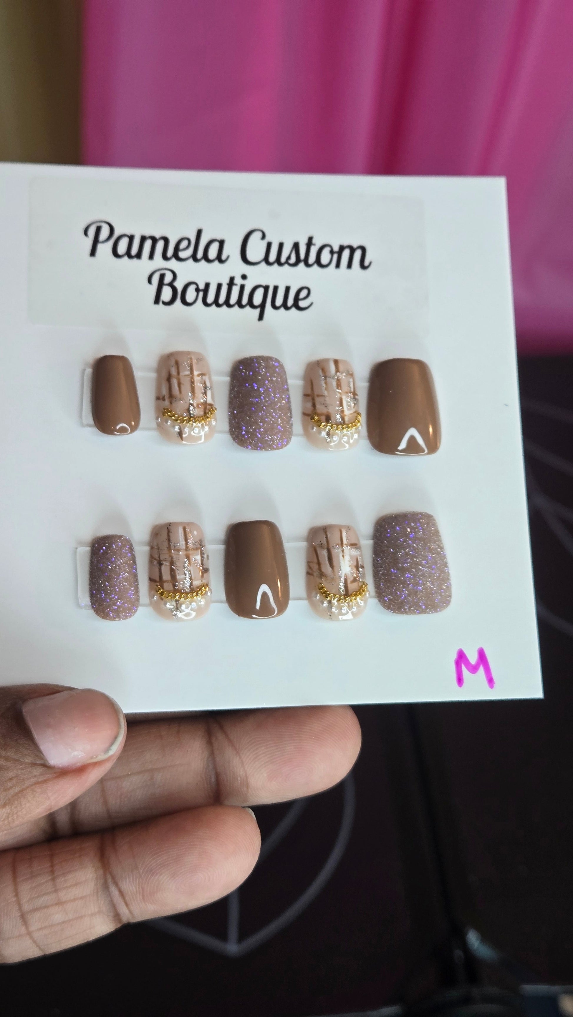 Short Coffin Brown Pamela Custom Boutique