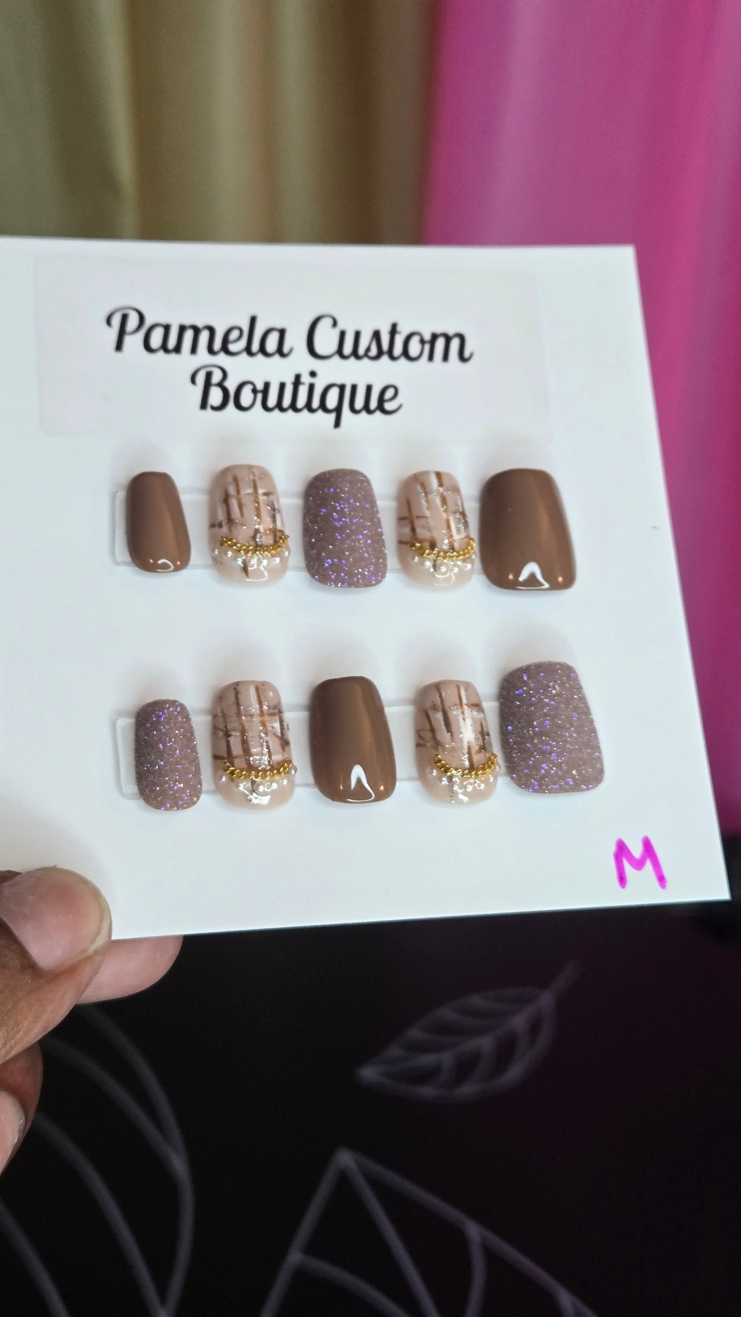 Short Coffin Brown Pamela Custom Boutique