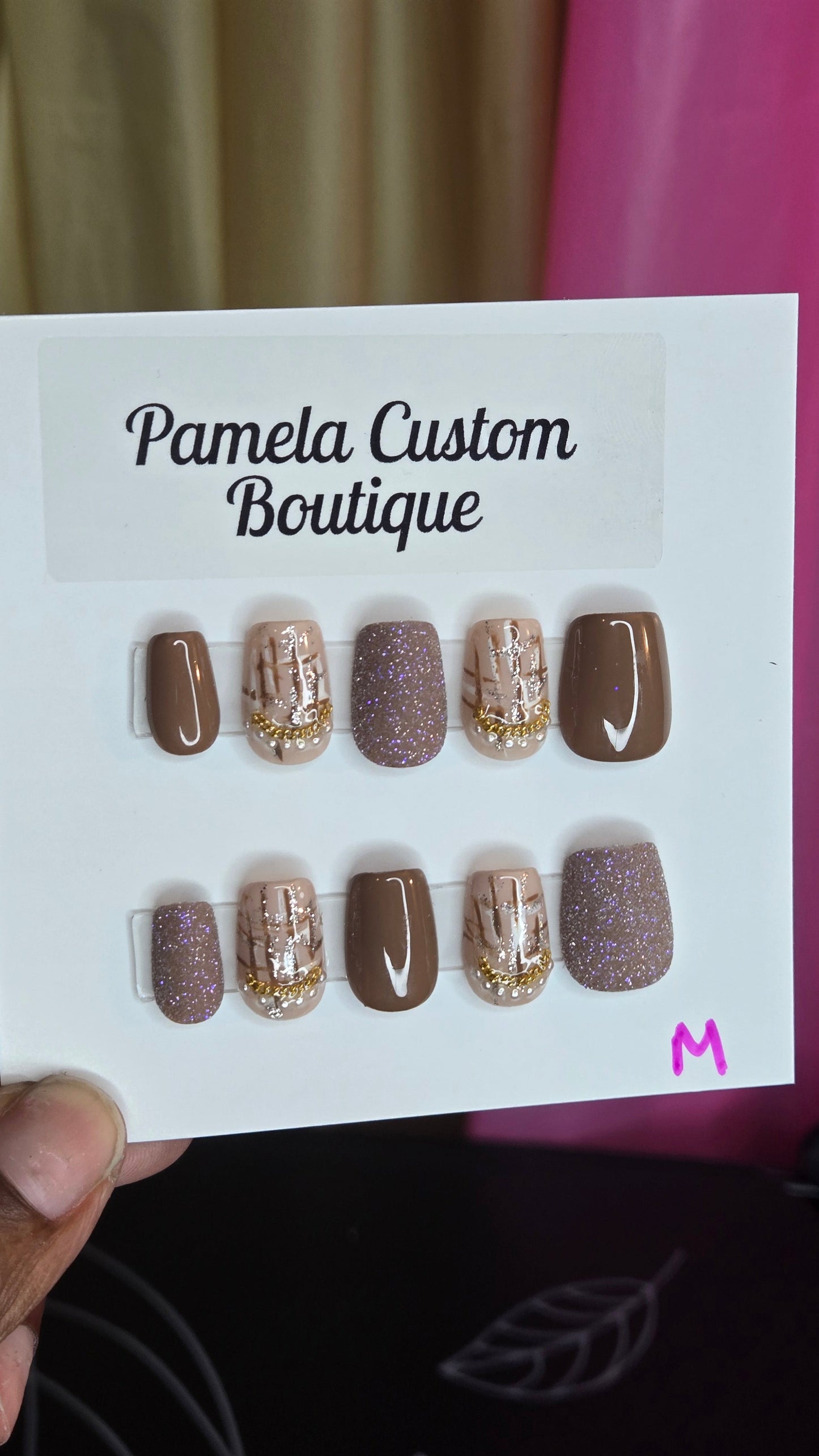 Short Coffin Brown Pamela Custom Boutique