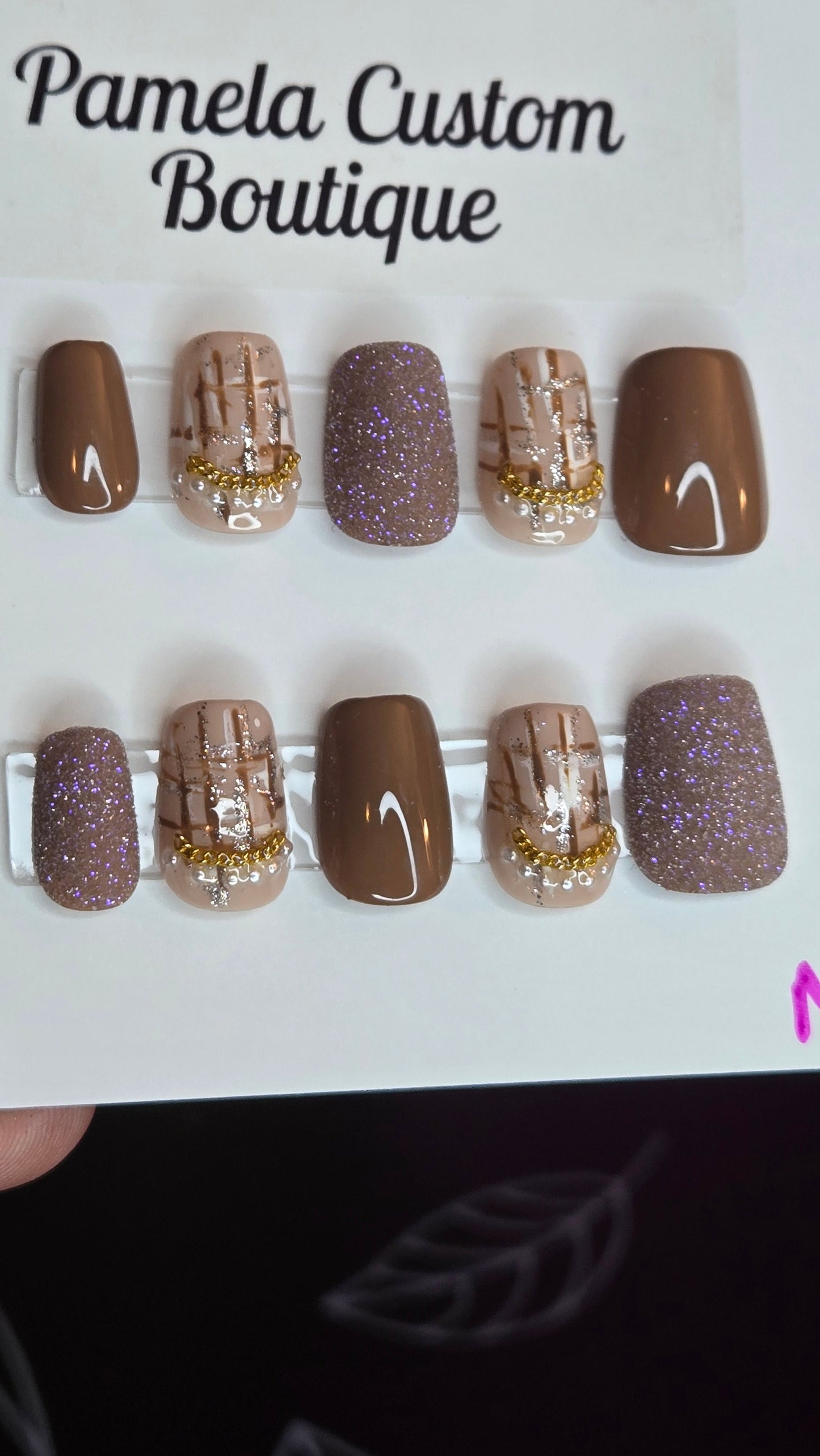 Short Coffin Brown Pamela Custom Boutique