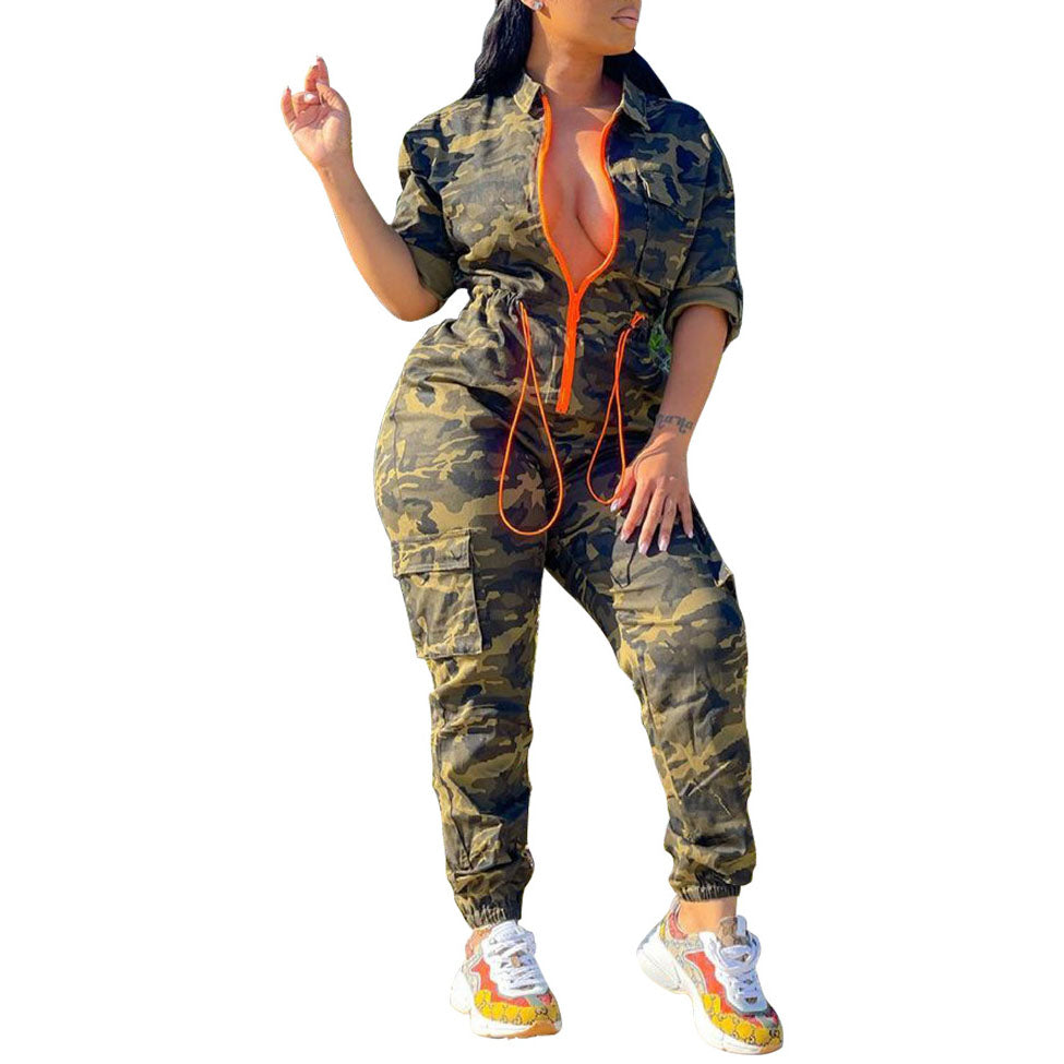 Sexy Ready for War Camo Jumpsuit Pamela Custom Boutique 