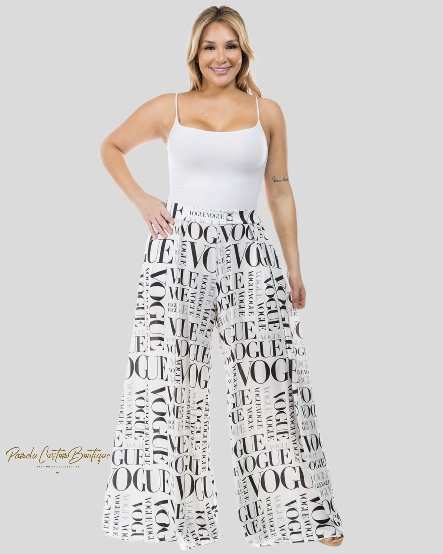 Printed Wide leg pants Pamela Custom Boutique