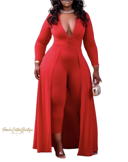 Big Red Jumpsuit Pamela Custom Boutique