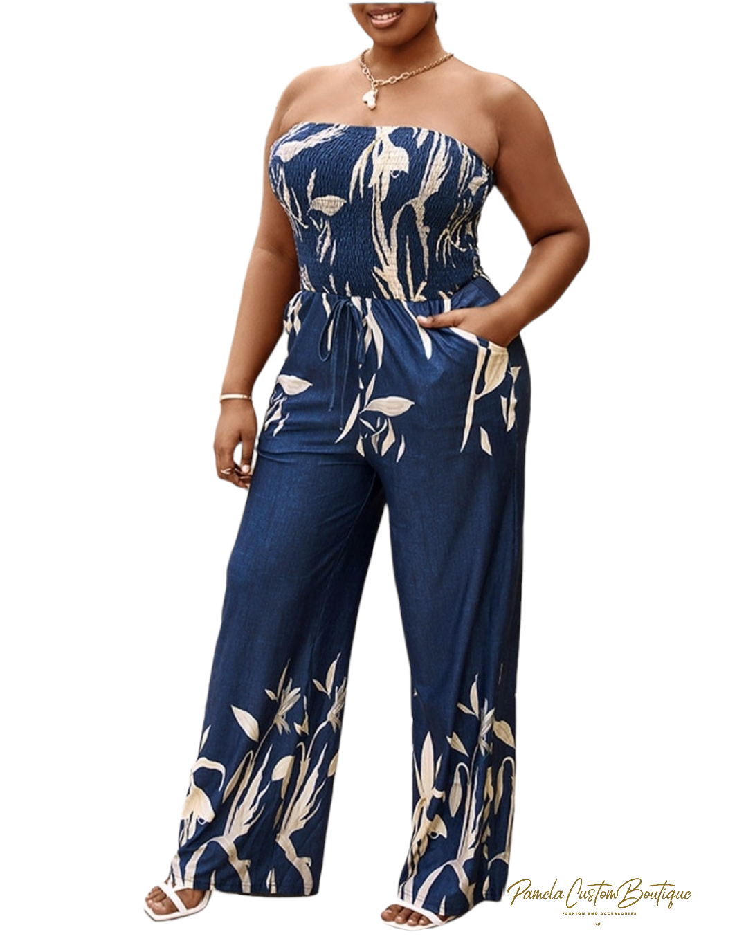 Floral Jumpsuit Pamela Custom Boutique 