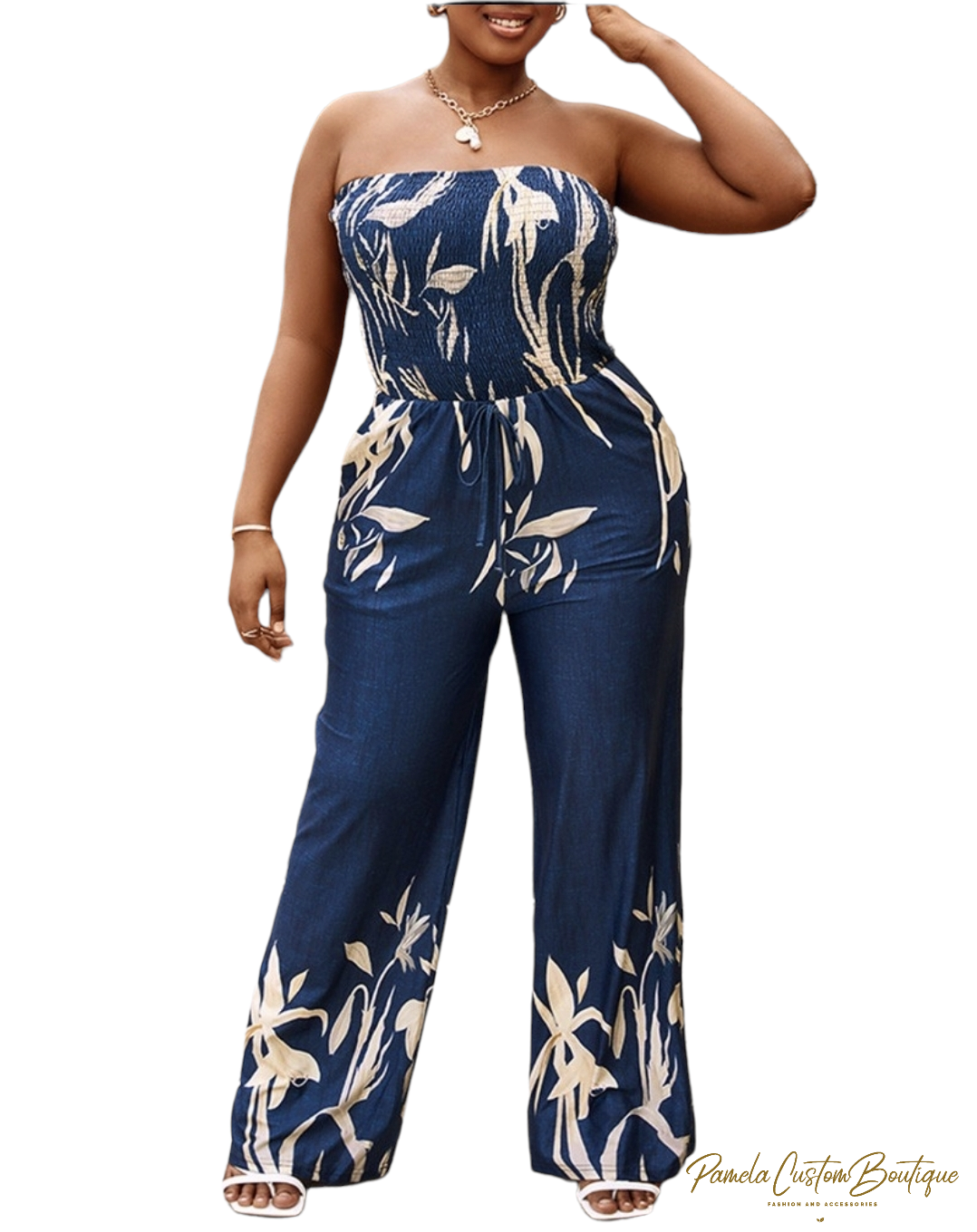 Floral Jumpsuit Pamela Custom Boutique 