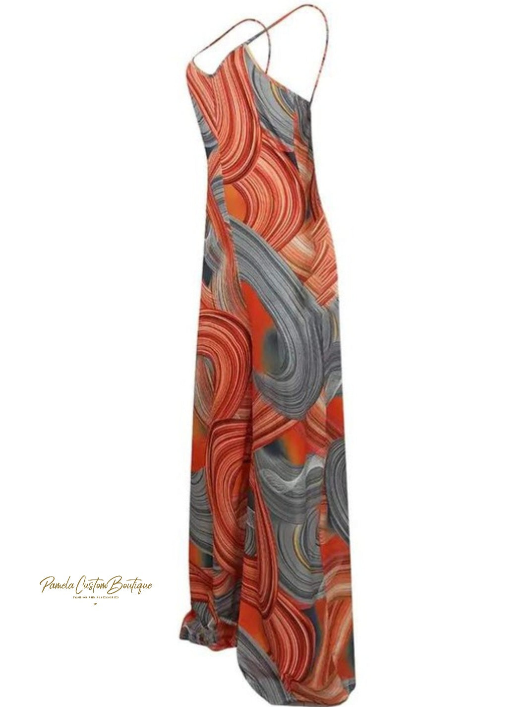 Tangerine Jumpsuit Pamela Custom Boutique 